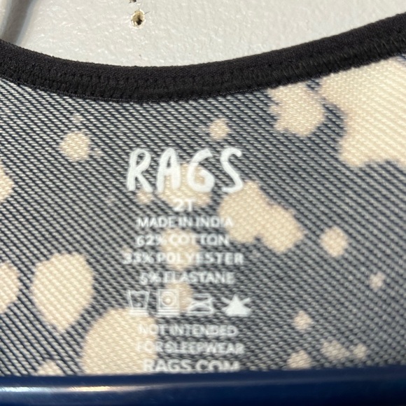 Rags Retired and Hard to find Acid wash headdress romper. Size 2T - Picture 5 of 5